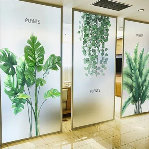 Digital Printing Vinyl Window Graphics Frosted Glass Window Film Large Format