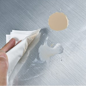 Brushed Metallic Printable Adhesive Vinyl Material For Sign Making 140g